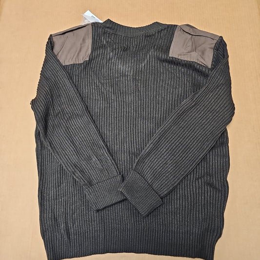 COBMEX APPAREL LTD. Ribbed V-Neck Sweater in Brown, XL Size, Stylish Fit