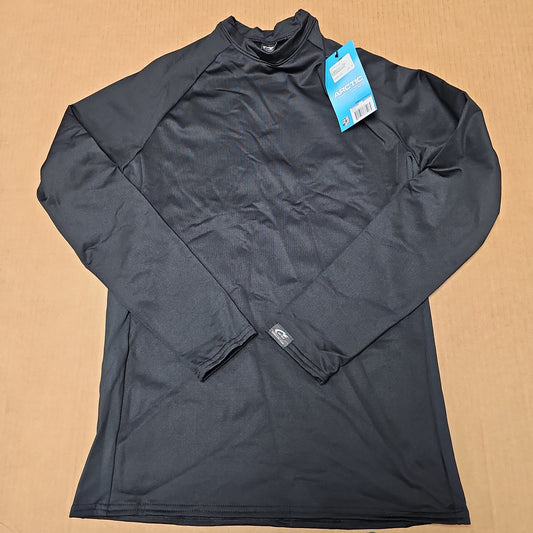 Shirt: L/S ProWikMax Fitted Crew, Black/Black, Medium 663CLW-M