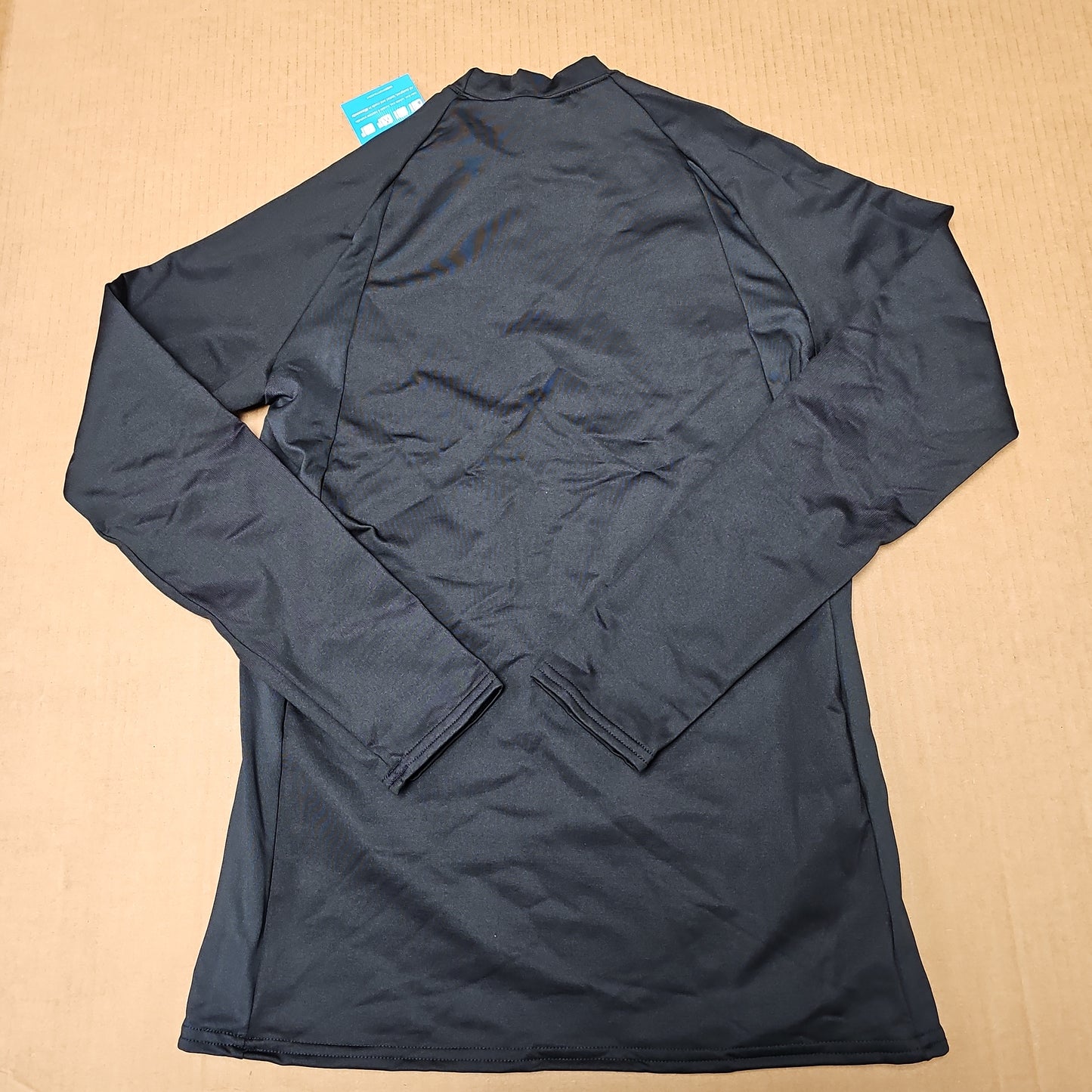 Shirt: L/S ProWikMax Fitted Crew, Black/Black, Medium 663CLW-M