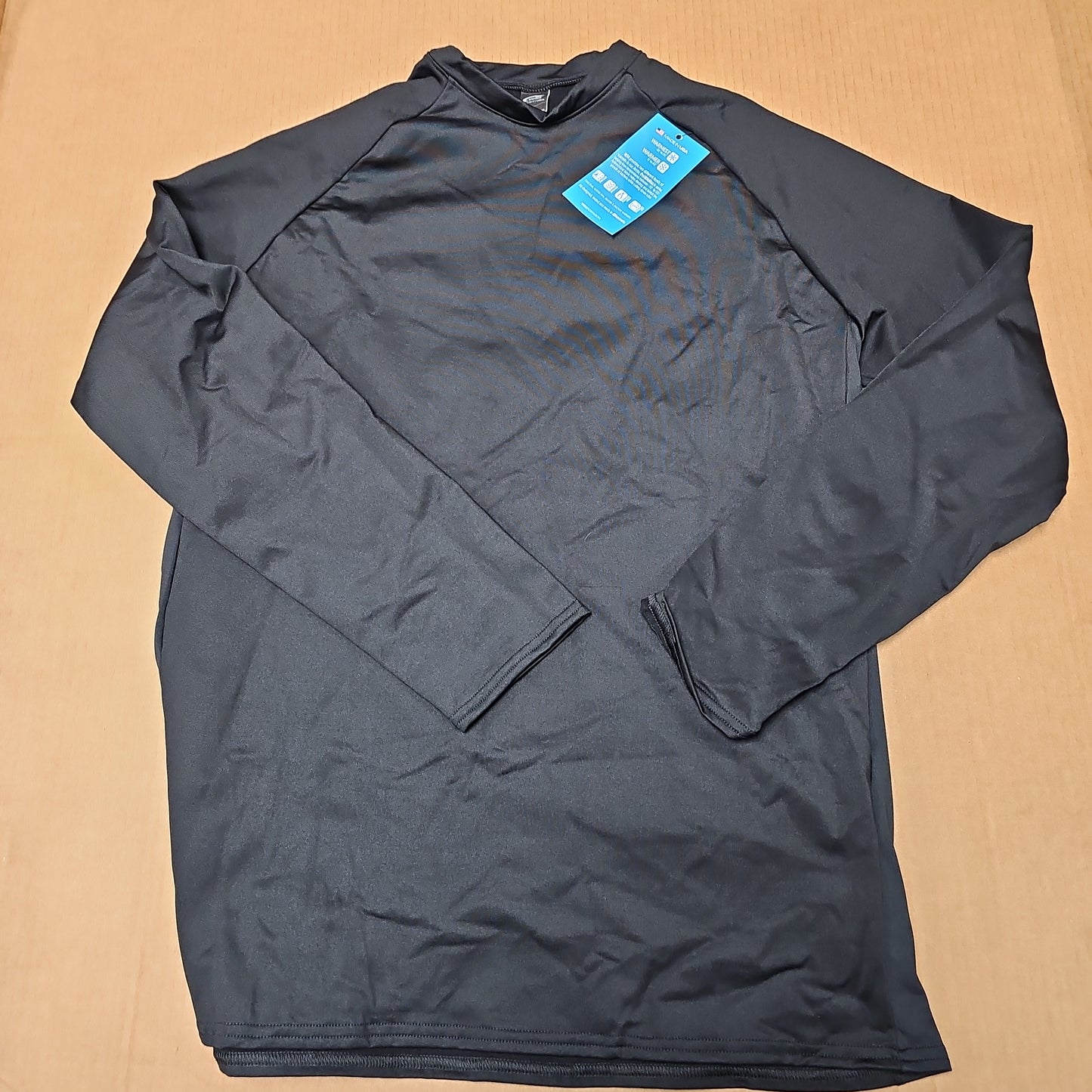Shirt: L/S ProWikMax Fitted Crew, Black/Black, XX-Large 663CLW-XXL