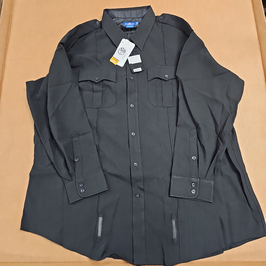 Shirt: Spiewak Poly, Men's L/S, Black, 20 x 36/37 SU315Z-003-20/36