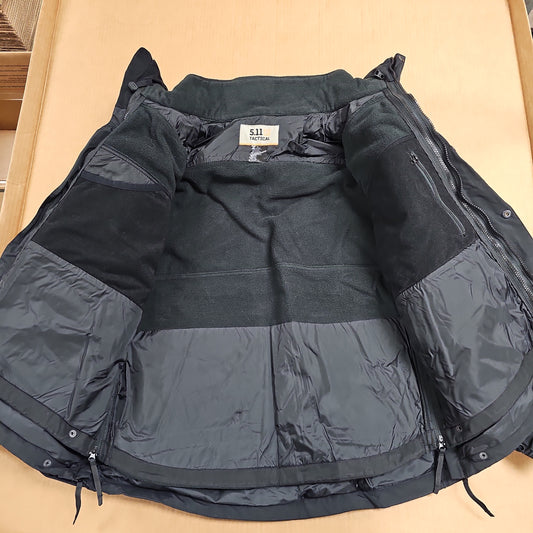 JACKET: 5.11 3-IN-1, BLACK, MEDIUM 48001-019-M