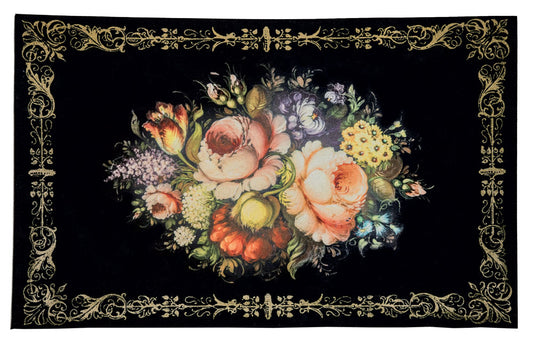 Gilded Age Still Life Of Flowers 35"x22" Floor Mat 31784 by Victorian Trading Co