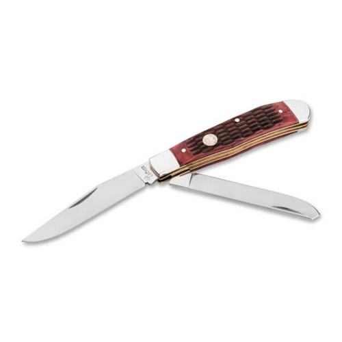 Boker TS 2.0 1095 Trapper Jigged Brown Bone