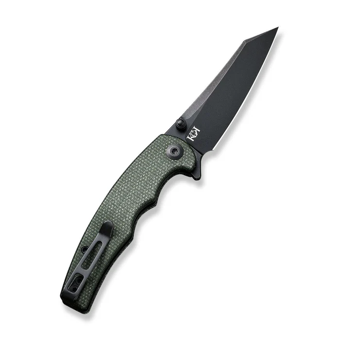 CIVIVI Knives CIVIVI P87 Folder Flipper Knife Micarta Handle (2.90"" Nitro-V Blade) C21043-3