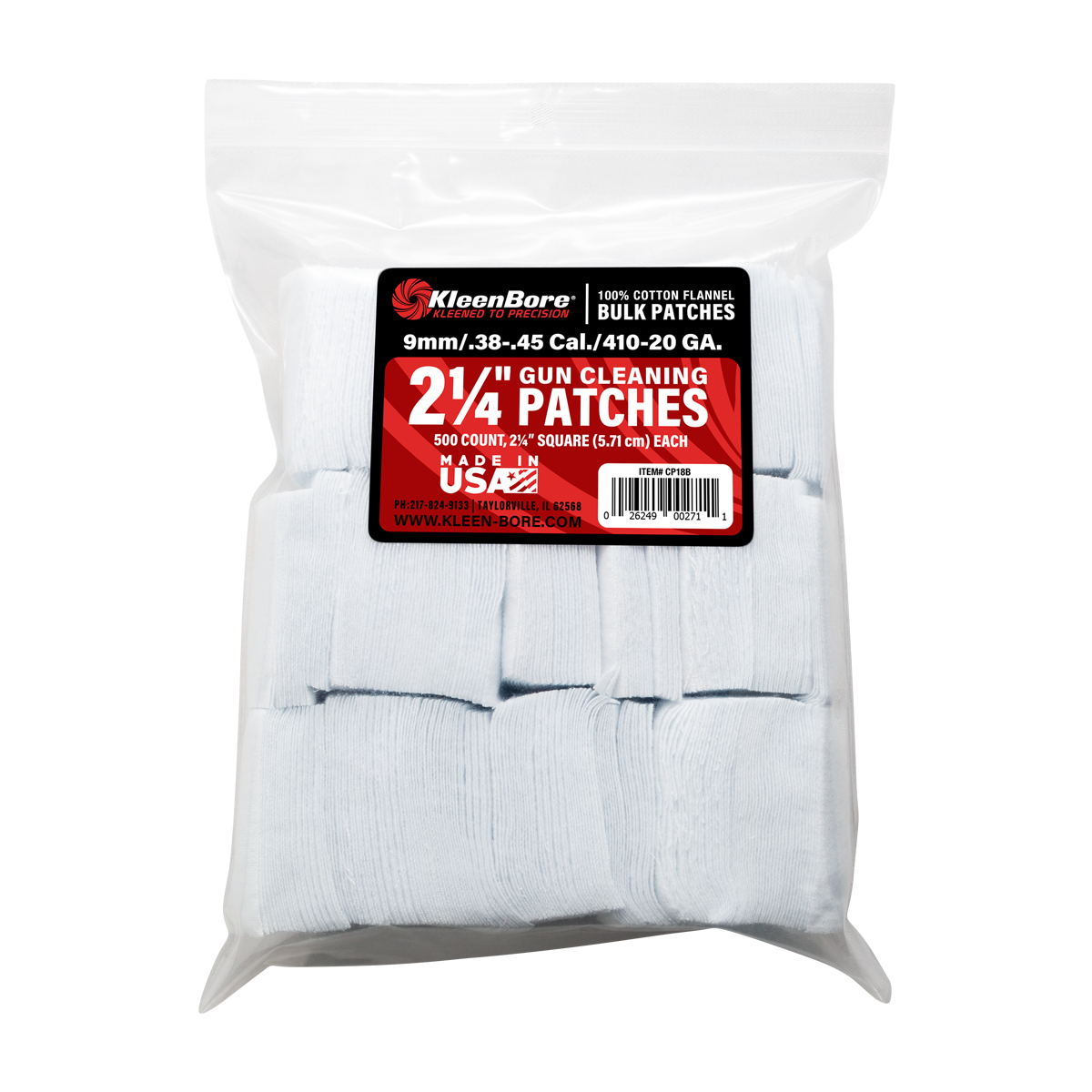 Kleenbore Cleaning Patches 2-1/4""