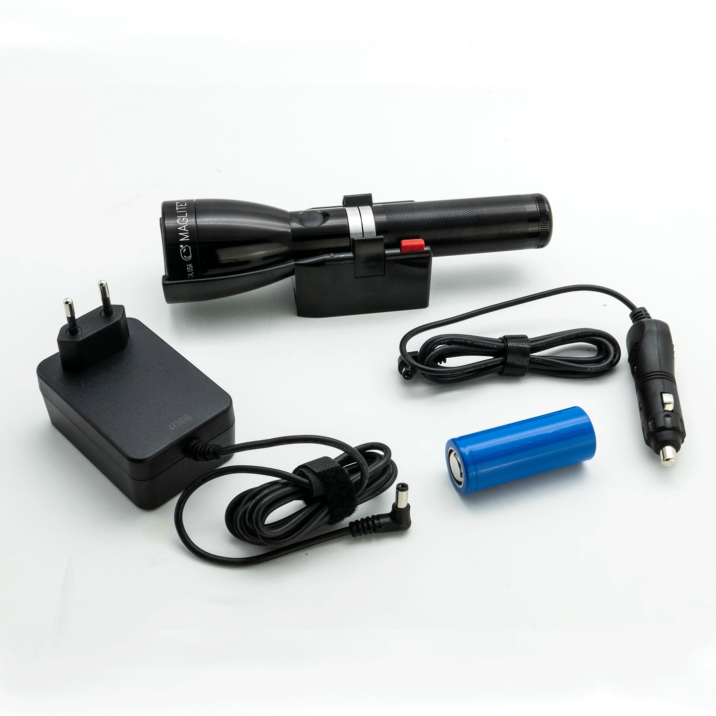 Maglite ML150LRS Flashlight, LiFePO4 Battery, Charging Cradle, 12v Car Adapter