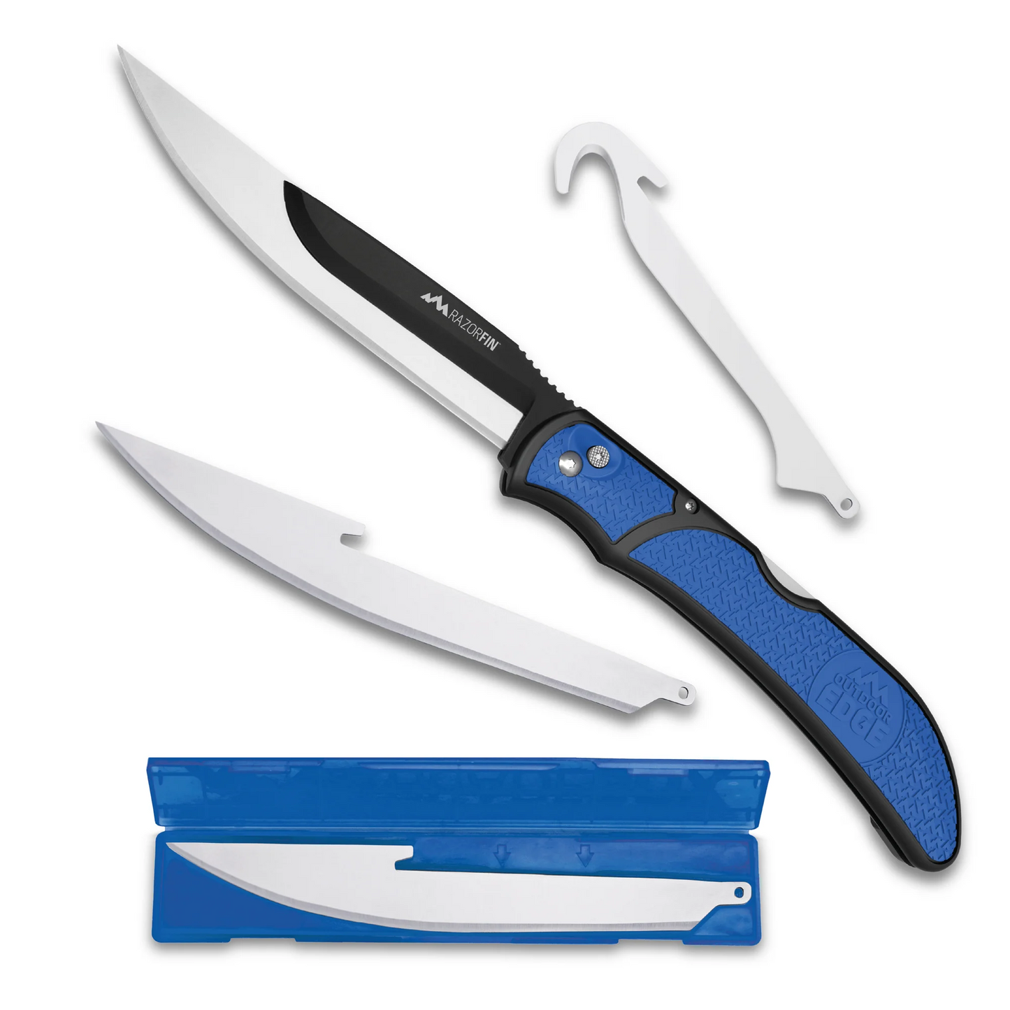 Outdoor Edge RAZOR-FIN (Blue, 3-Blades)