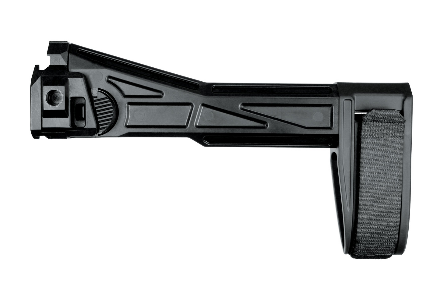 SB Tactical EVO2 PISTOL SIDE FOLDING STABILIZING BRACE, BLK, SB LOGO