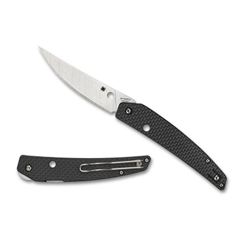 Spyderco Ikuchi PlainEdge Carbon Fiber/CPMS30V