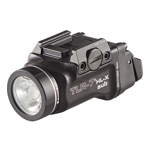 Streamlight TLR-7 HL-X sub USB (1913 short) - Includes mounting kit with keys, multi-tool, (1) SL-B9 Li-Ion rechargeable battery pack, and USB-C cord - Black