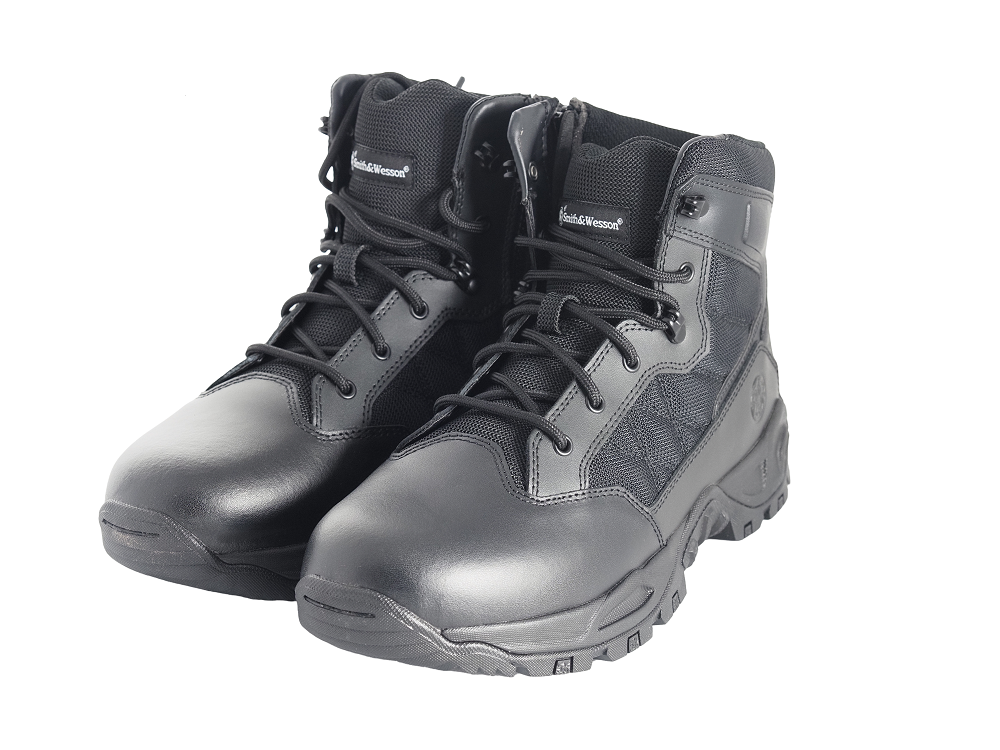 Smith & Wesson Footwear Scout 6"" Hot Weather Side-Zip Polishable Toe , Smith & Wesson