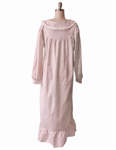 Rosebud Flannel Nightgown 3XL 12687 by Victorian Trading Co