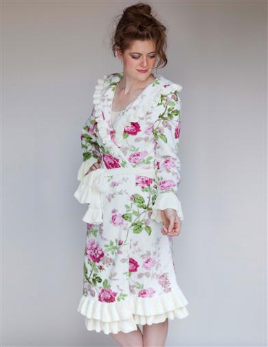 Pampered Princess Ruffled Rose Robe 20949