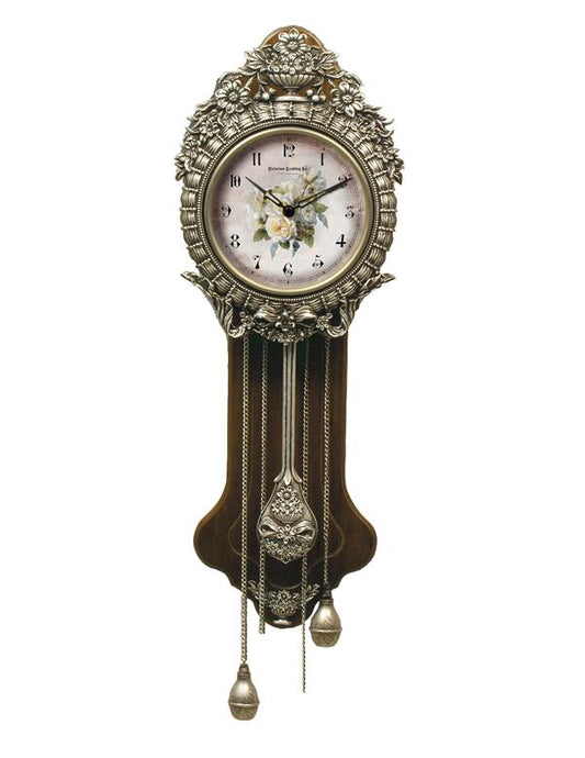 Provencal Primrose Pendulum Wall Clock 22618