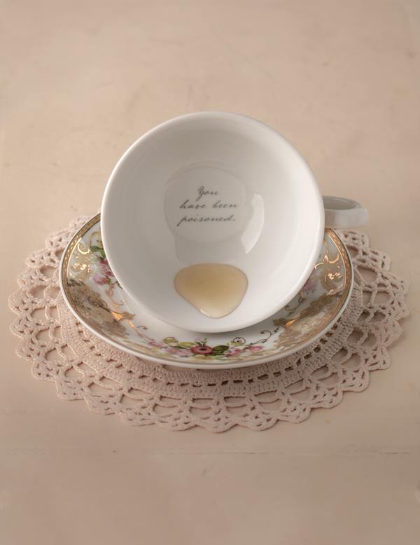 Toxic Teacup And Saucer - You Have Been Poisoned 29785 Victorian Trading Co