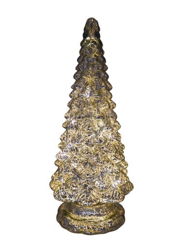 Lit Mercury Glass Christmas Tree 30790