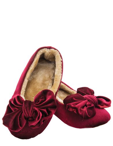 Beautiful Dreamer Velvet Slippers (burgundy) 31047