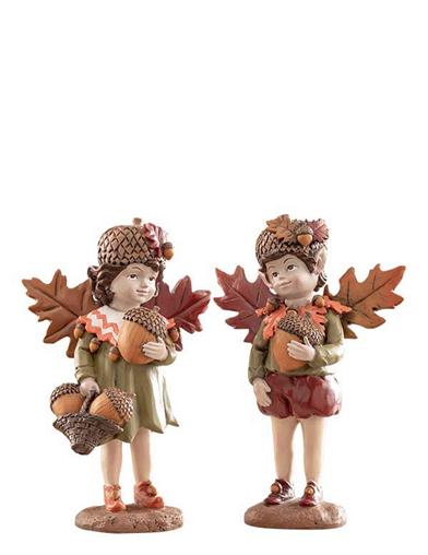 Audrey & Ignatius Autumn Fairies Figurines 31455 by Victorian Trading Co