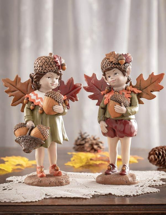 Audrey & Ignatius Autumn Fairies Figurines 31455 by Victorian Trading Co
