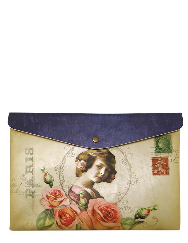 Victorian Ephemera Parisian Rose Envelope Bag 31476 by Victorian Trading Co