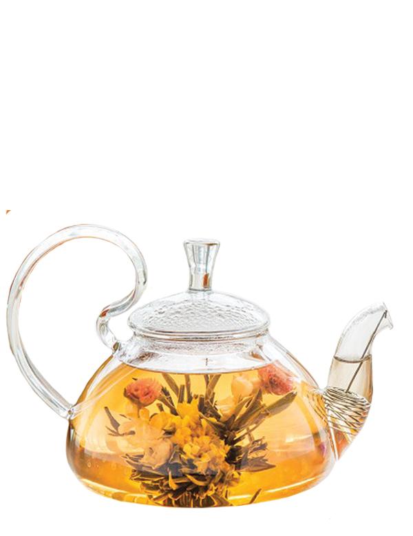 Blooming Tea Glass Teapot 31856 by Victorian Trading Co