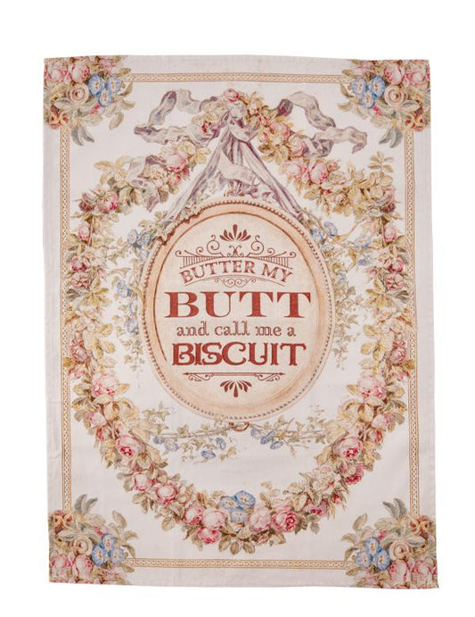 Butter My Butt Tea Towel 32195 by Victorian Trading Co