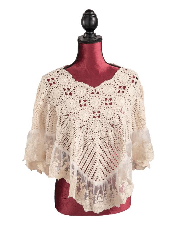 Lillian Lace Poncho 32356