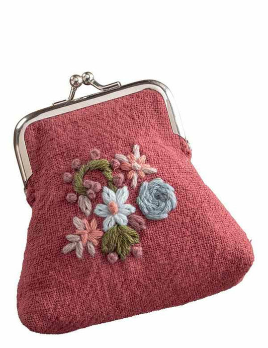 Embroidered Garden Coin Purse 32365