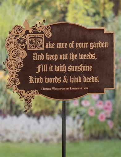 Take Care Of Your Garden Sign 33001