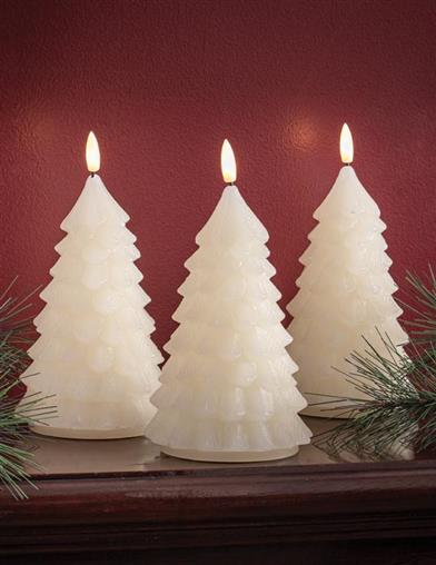 O Tannenbaum Wax Tapers (set Of 3) 33175 Victorian Trading Co