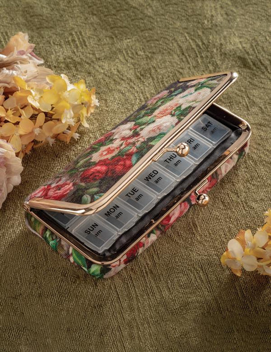 Bowl Of Roses Pillcase Clutch 33194 by Victorian Trading Co