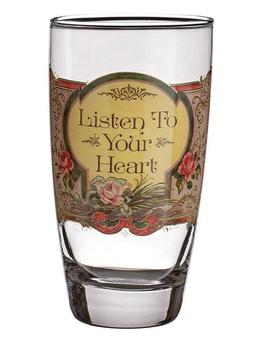Meaningful Mantras Drinking Glasses (set Of 4) 33261 by Victorian Trading Co