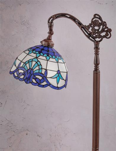 Blue And White Tiffany Reading Lamp 33367