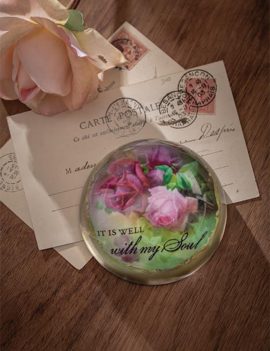 It Is Well With My Soul Paperweight 33462 by Victorian Trading Co