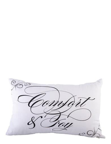 Spencerian Comfort And Joy Pillow 33537 by Victorian Trading Co