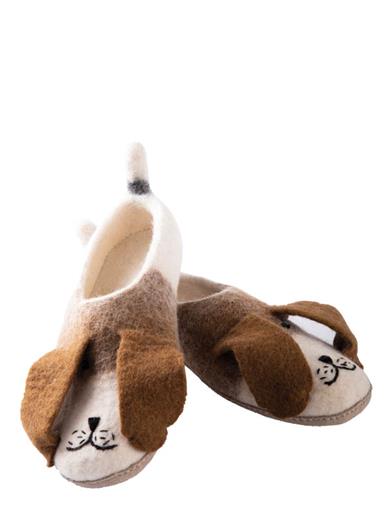 Woolen Whimsy Lucky Dog Slippers 33721 by Victorian Trading Co