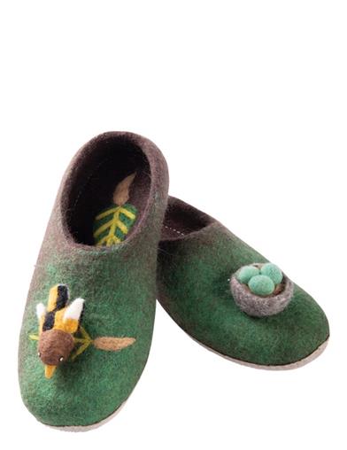 Woolen Whimsy Feathered Nest Slippers 33801 Victorian Trading Co