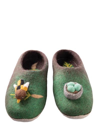 Woolen Whimsy Feathered Nest Slippers 33801 Victorian Trading Co