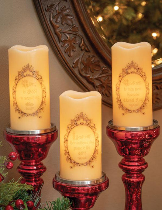 Away In A Manger Nativity Candles (set Of 3) 33951