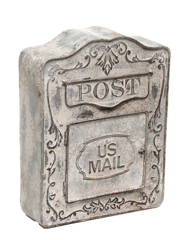 Vintage Pewter Postbox Mailbox 34025