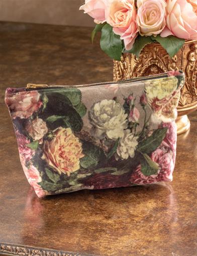 Velvet Rose Garden Zippered Pouch 34108 by Victorian Trading Co