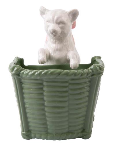 Porcelain Cat Match Holder 34239