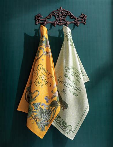 Vintage Flour Sack Nature's Lace Tea Towel 34414 by Victorian Trading Co