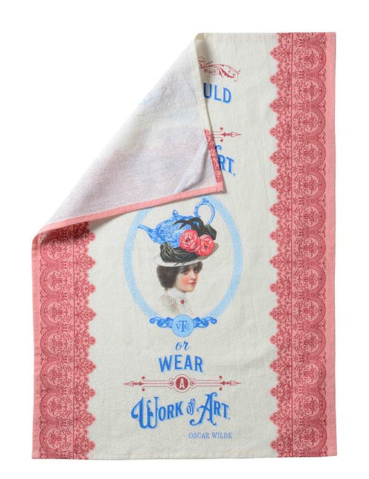 Work Of Art Vintage Flour Sack Tea Towel 34577 by Victorian Trading Co