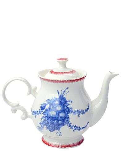 Summer Fruit Toile Teapot 34649