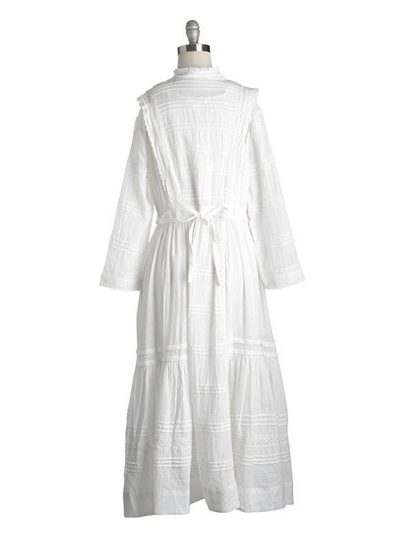 April Cornell White Gwennie Dress 34662 by Victorian Trading Co