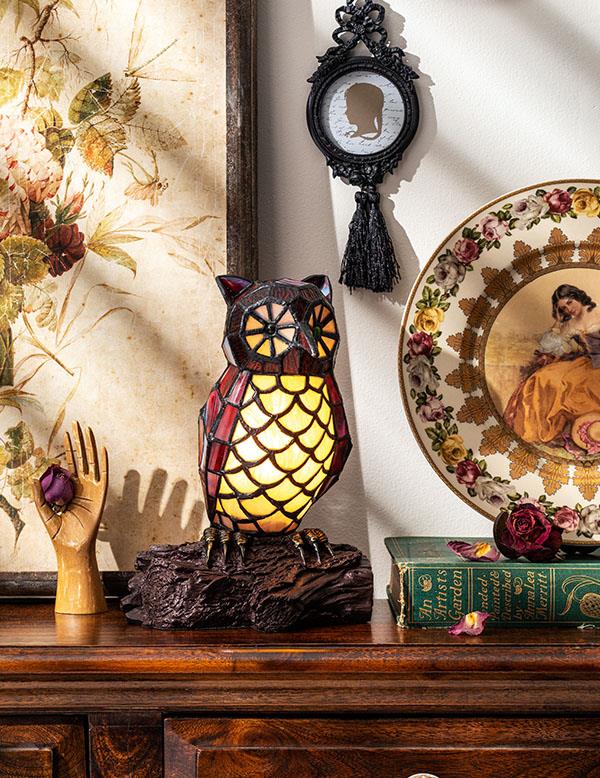 The Wisen Owl Tiffany Lamp 34778
