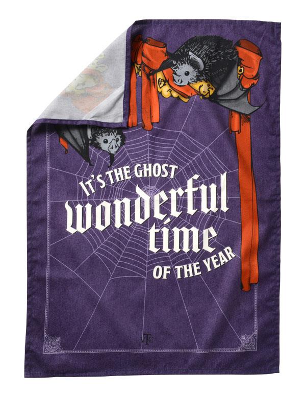 Ghost Wonderful Time Of The Year Tea Towel 34824 by Victorian Trading Co