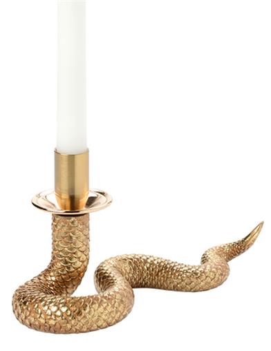 Serpentine 9 X 5" Candlestick 34857 by Victorian Trading Co